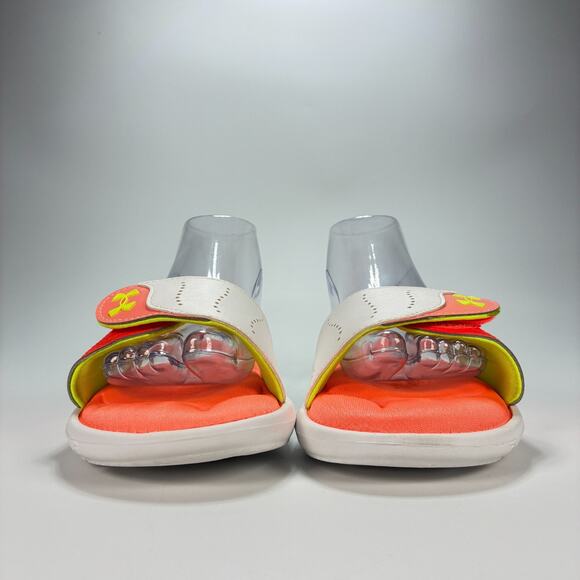 Under Armour Ignite IX Orange Lightweight Slide Sandal 3022717-111 Womens Size 8 - Picture 2 of 8